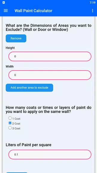 Wall Paint Calculator应用截图第3张