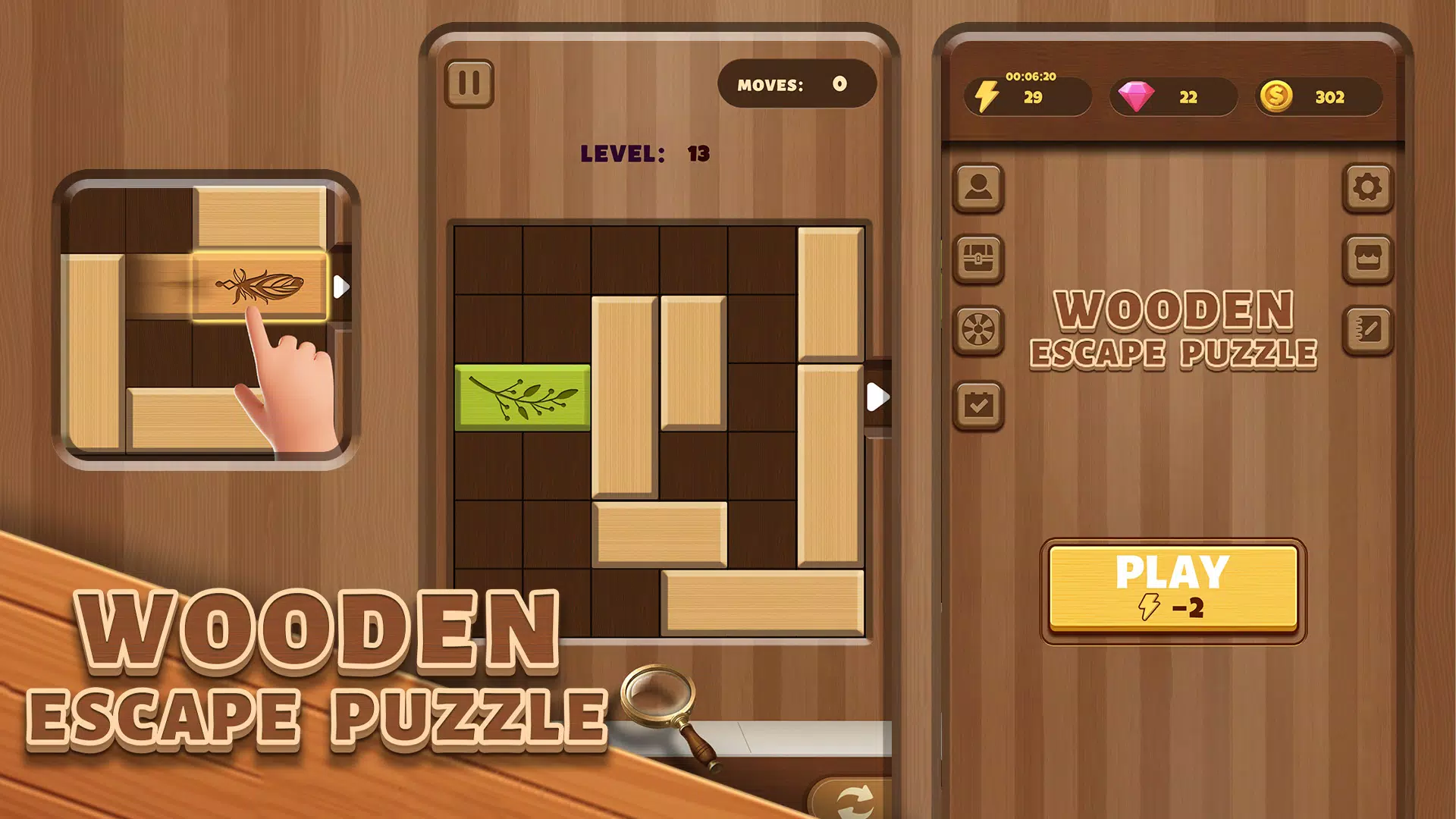 Wooden Escape Puzzle ảnh chụp màn hình 1