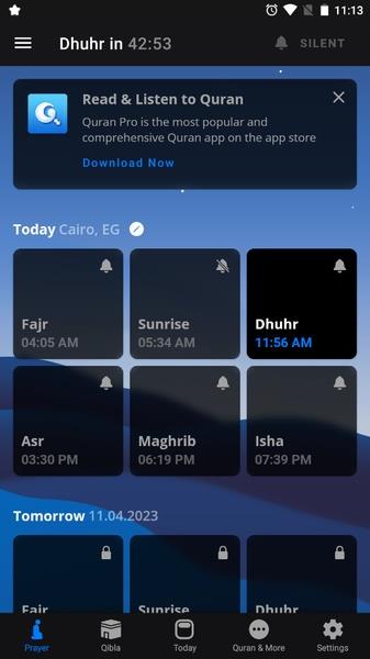 Athan Pro: Muslim Prayer Times 스크린샷 1