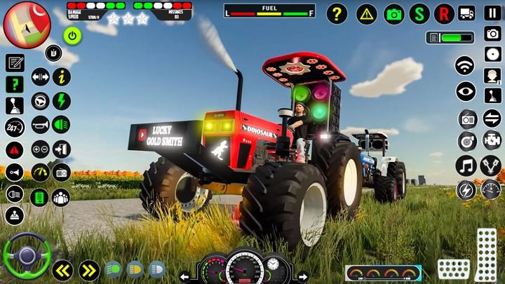 Real Farm Indian Tractor Game zrzut ekranu 1