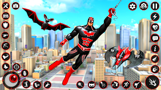 Bat Hero Dark Crime City Game 스크린 샷 3