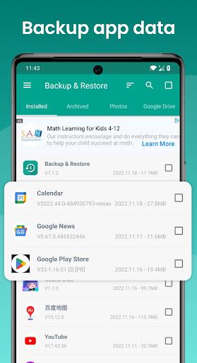 Backup and Restore - APP स्क्रीनशॉट 2