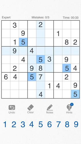 Sudoku-Classic Brain Puzzle屏幕截圖1