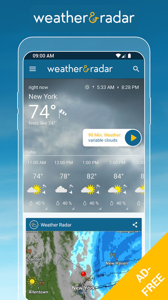Weather & Radar Pro captura de pantalla 3