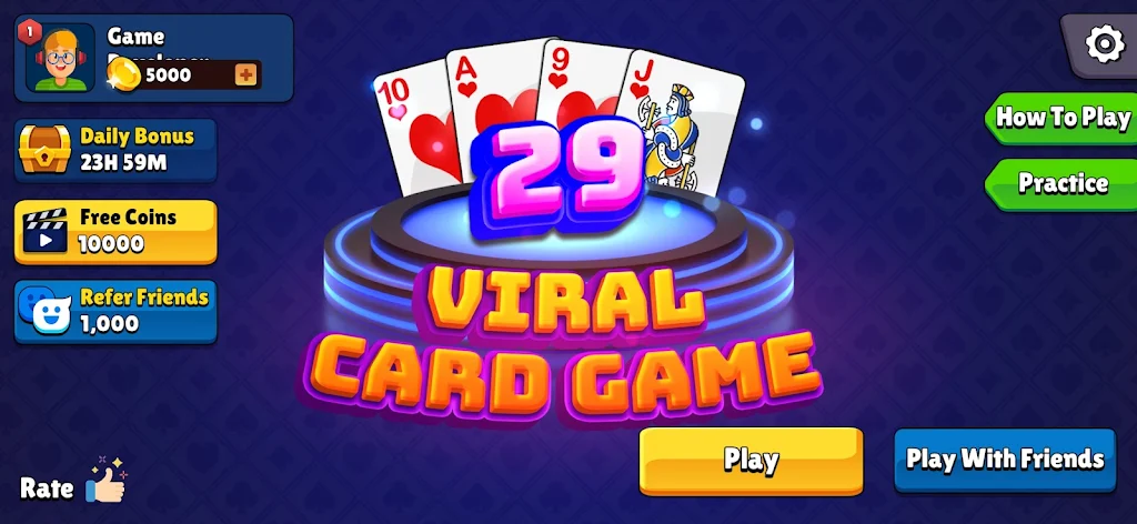 Viral 29 Card Game应用截图第1张