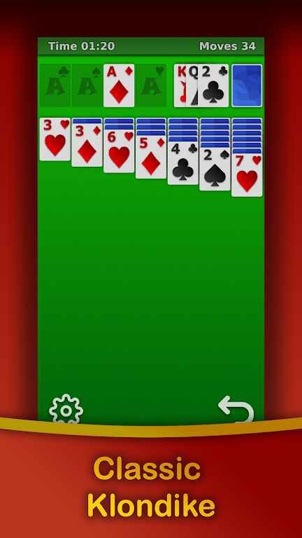 Klondike Solitaire - Free Screenshot 2