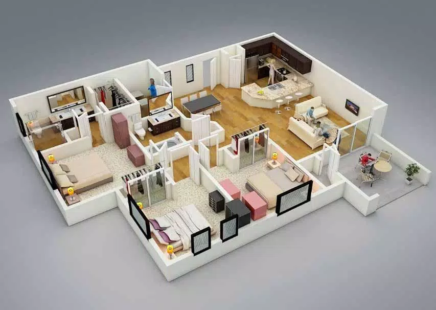 3D small house design Screenshot 2