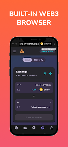 WalletSwap Crypto Wallet captura de pantalla 1