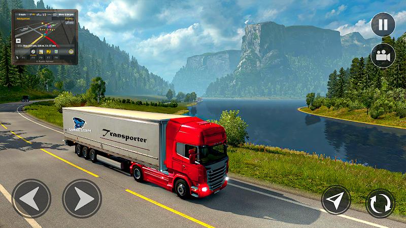 American Truck Driving Games स्क्रीनशॉट 4