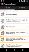 Pregnancy Stages Capture d’écran2