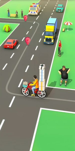 Paperboy Ticket Delivery Game ảnh chụp màn hình 3