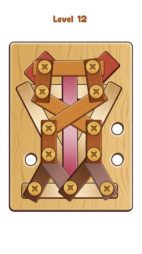 Nuts & Bolts Wood Screw Puzzle Capture d’écran2