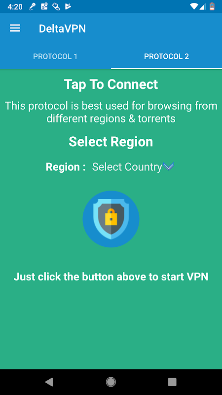 Delta VPN : Secure VPN Proxy : VPN UK, IRAN, USA应用截图第1张