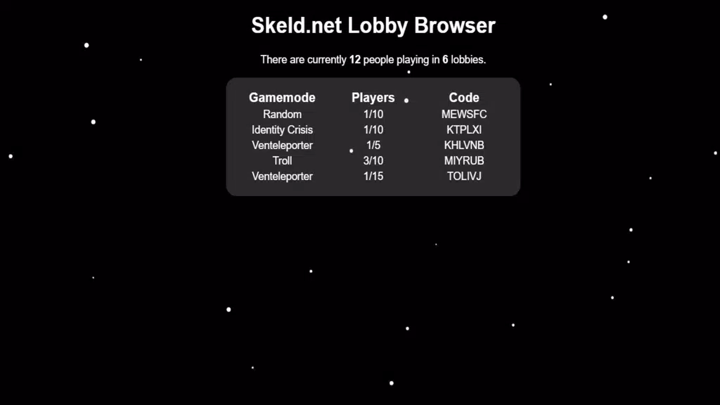 Skeld.net Among Us Mods屏幕截圖4