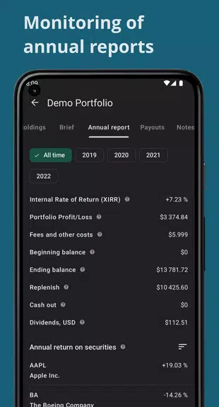 Investing portfolio tracker Capture d’écran 4