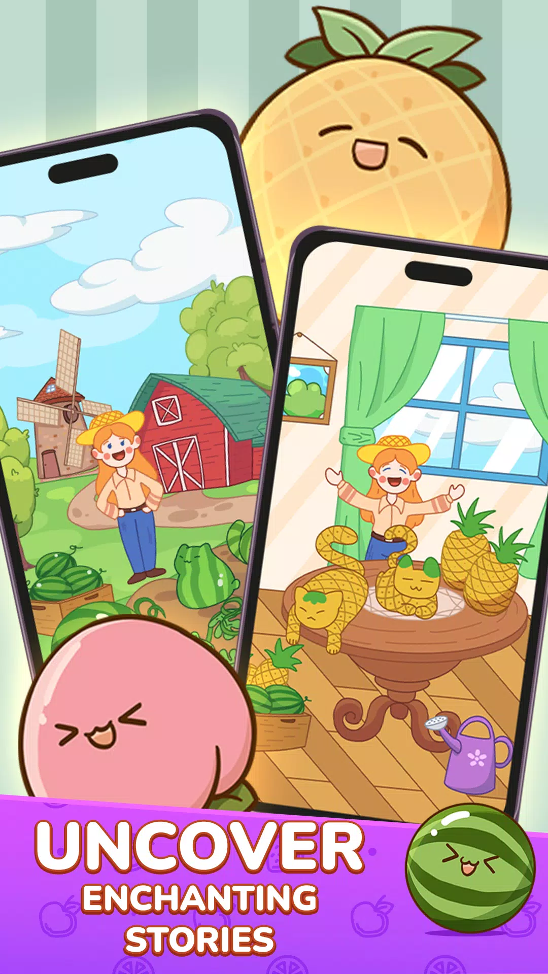 Juicy Merge: Fruit Drop Game ảnh chụp màn hình 1