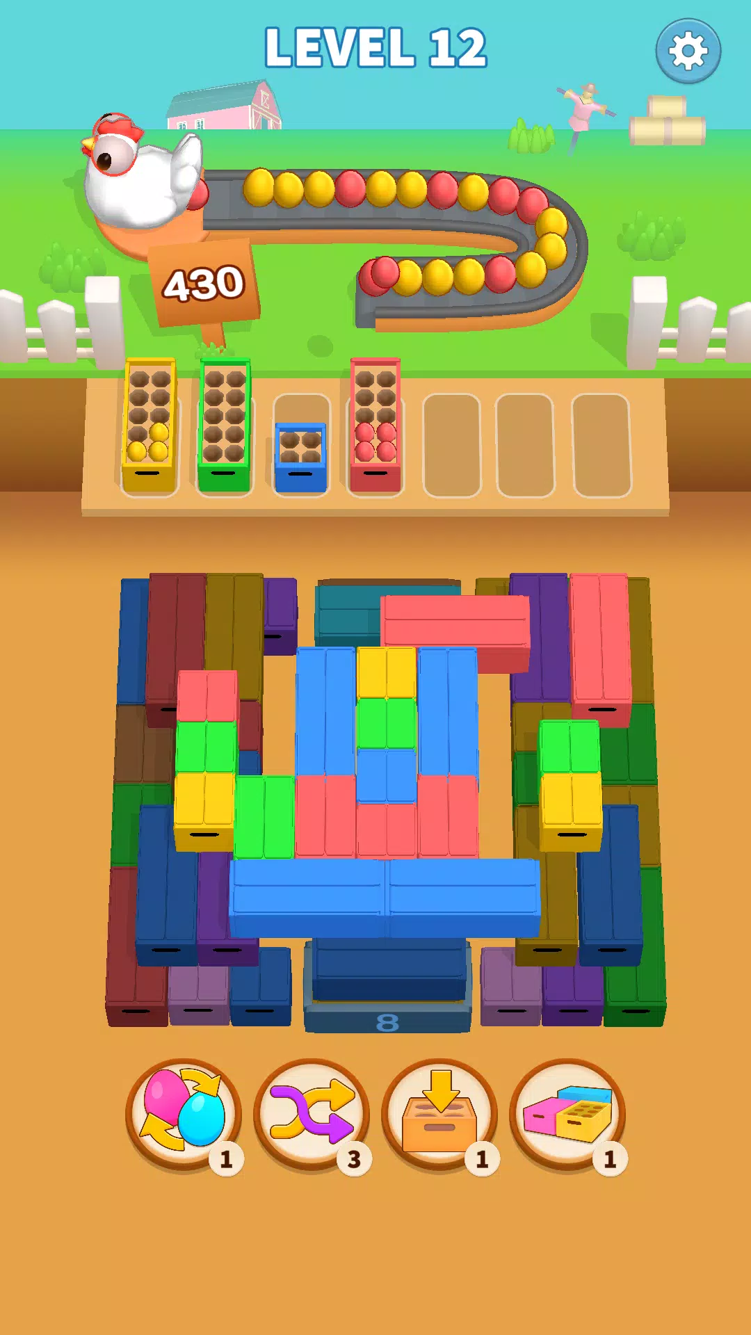 Egg Mania! - Packing Jam Screenshot 2