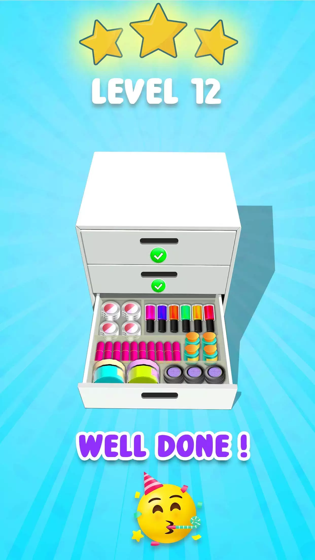 Fill the Makeup Organizer Game Screenshot 1