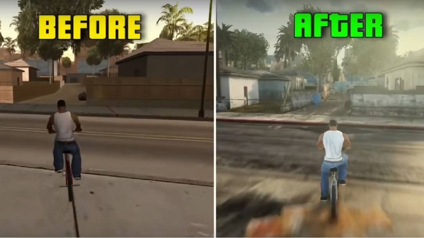 GTA San Andreas HD Remake presentato con 51 mod