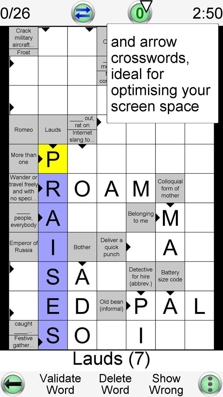 Barred Crossword screenshot 3