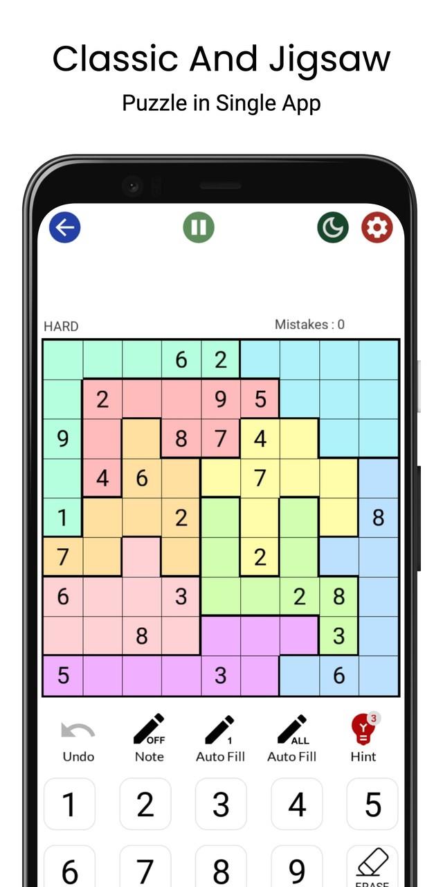 Sudoku - Classic & Jigsaw ảnh chụp màn hình 3