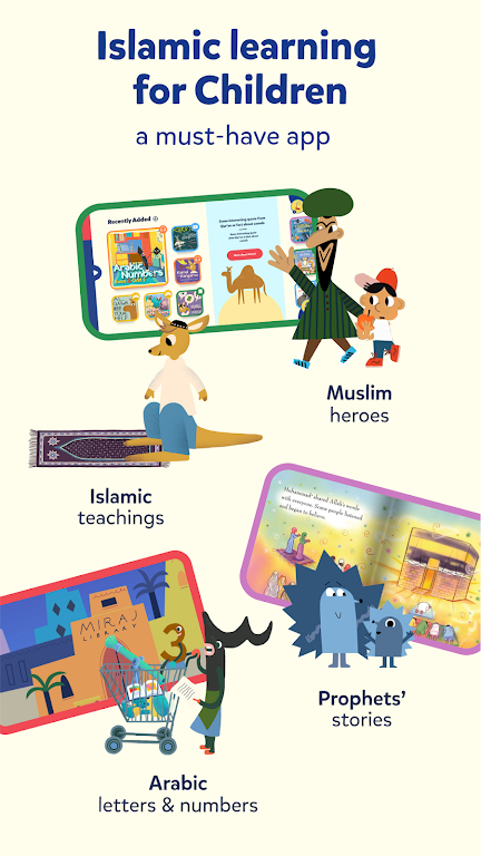 Miraj Muslim Kids Books Games ekran görüntüsü 1