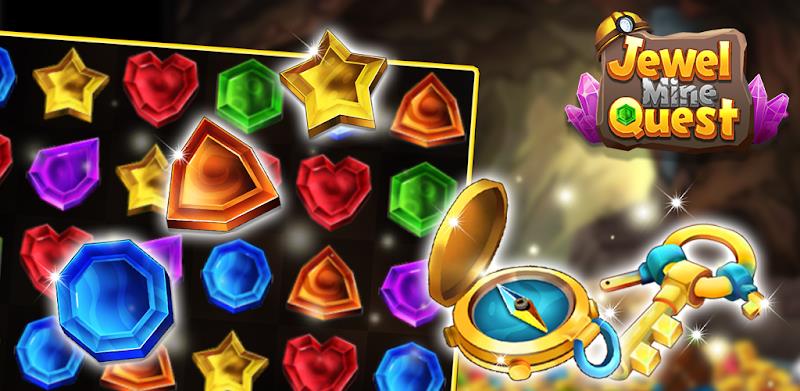 Jewel Mine Quest: Match-3 스크린 샷 2