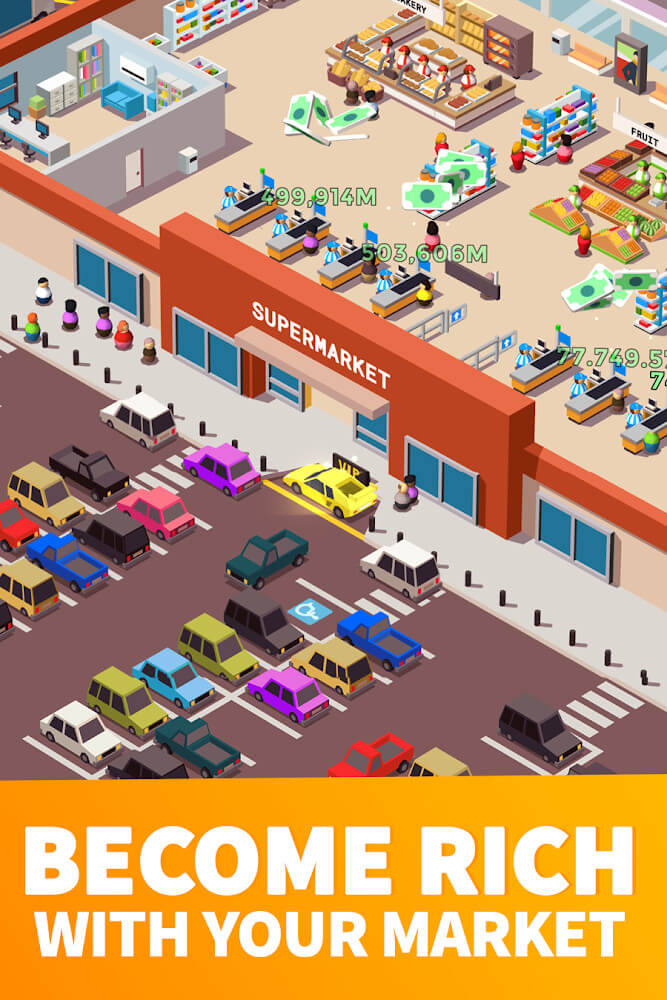 ภาพหน้าจอ Idle Supermarket Tycoon Mod 2