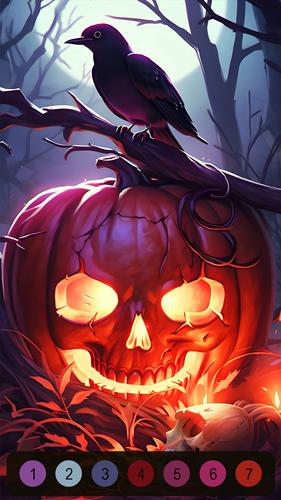 Halloween Witch Coloring Games屏幕截圖3