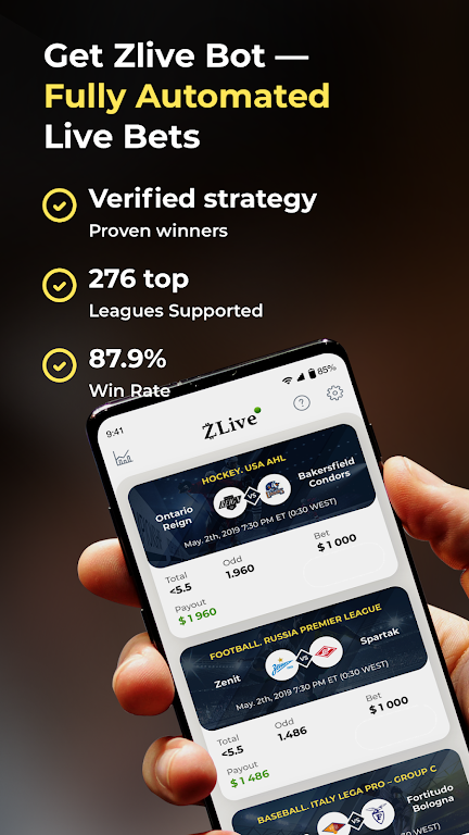 Live Bet Zlive screenshot 1