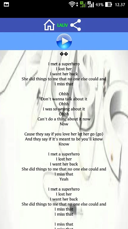 Superhero Song captura de pantalla 2