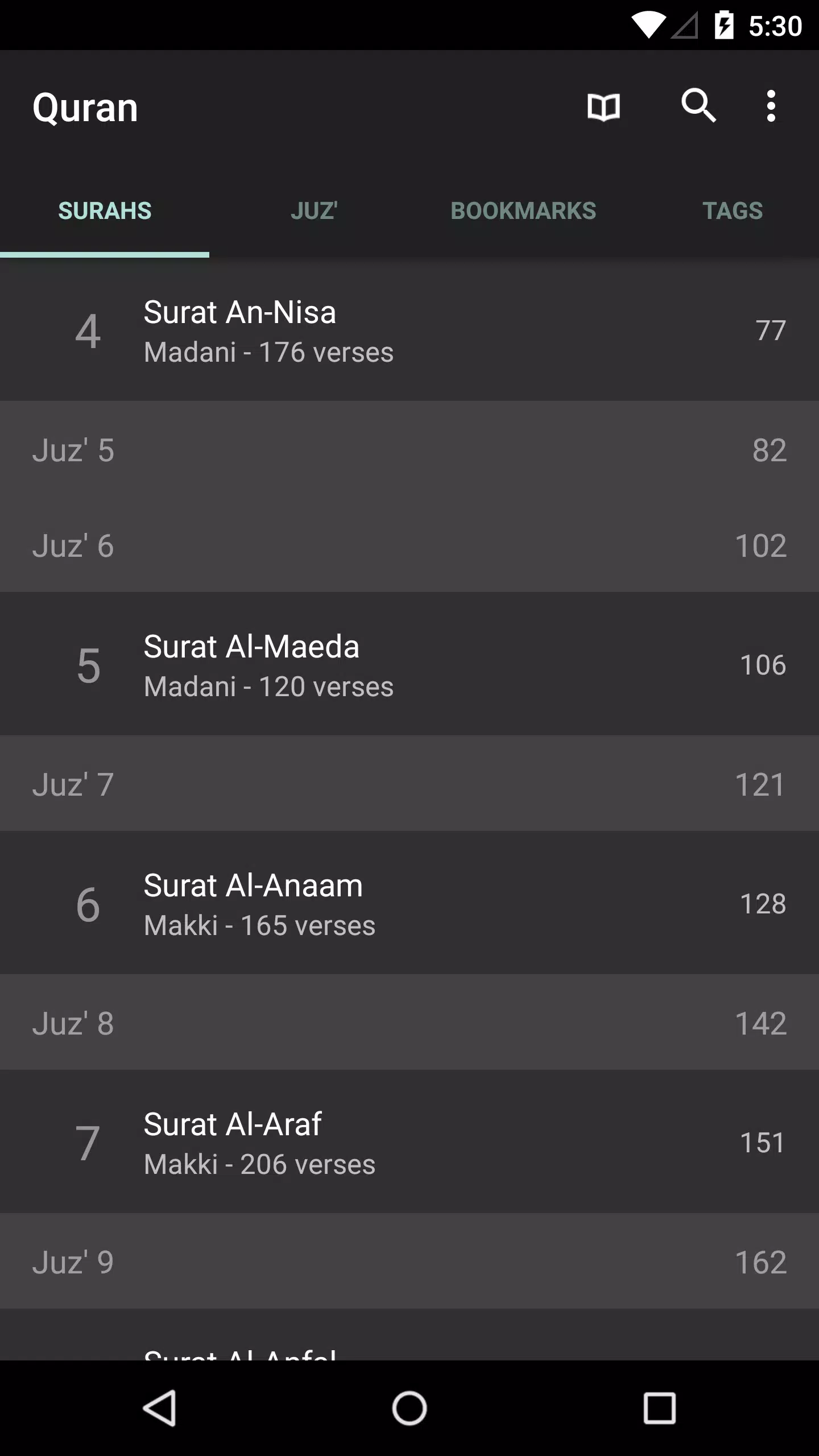 Quran for Android屏幕截圖1