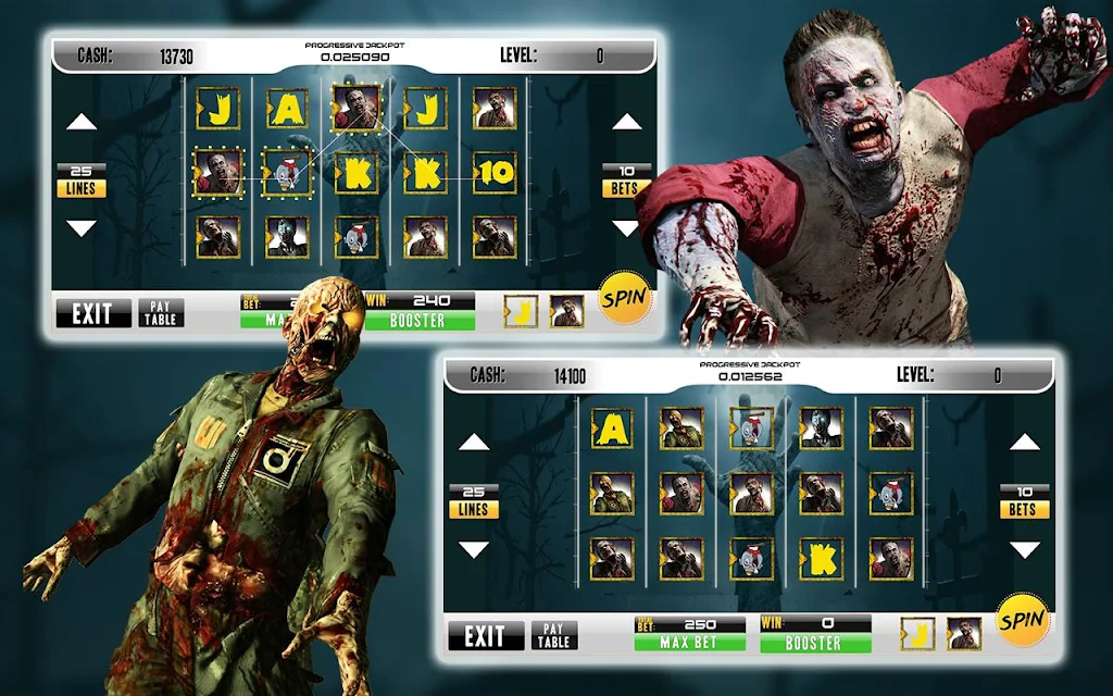 Casino Walking Zombie Slots Machine zrzut ekranu 4