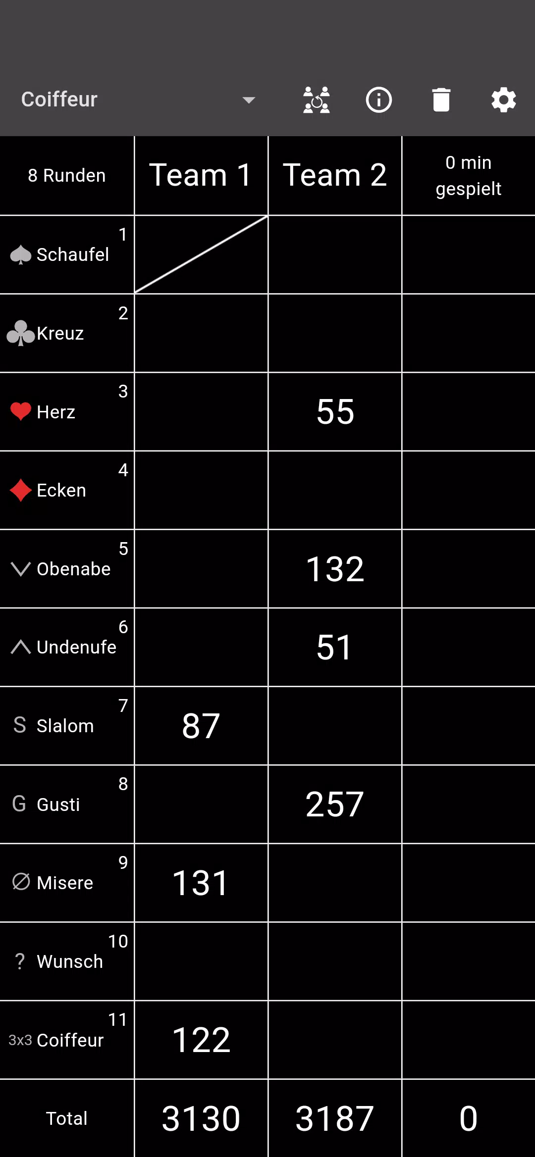 Jass board ekran görüntüsü 3