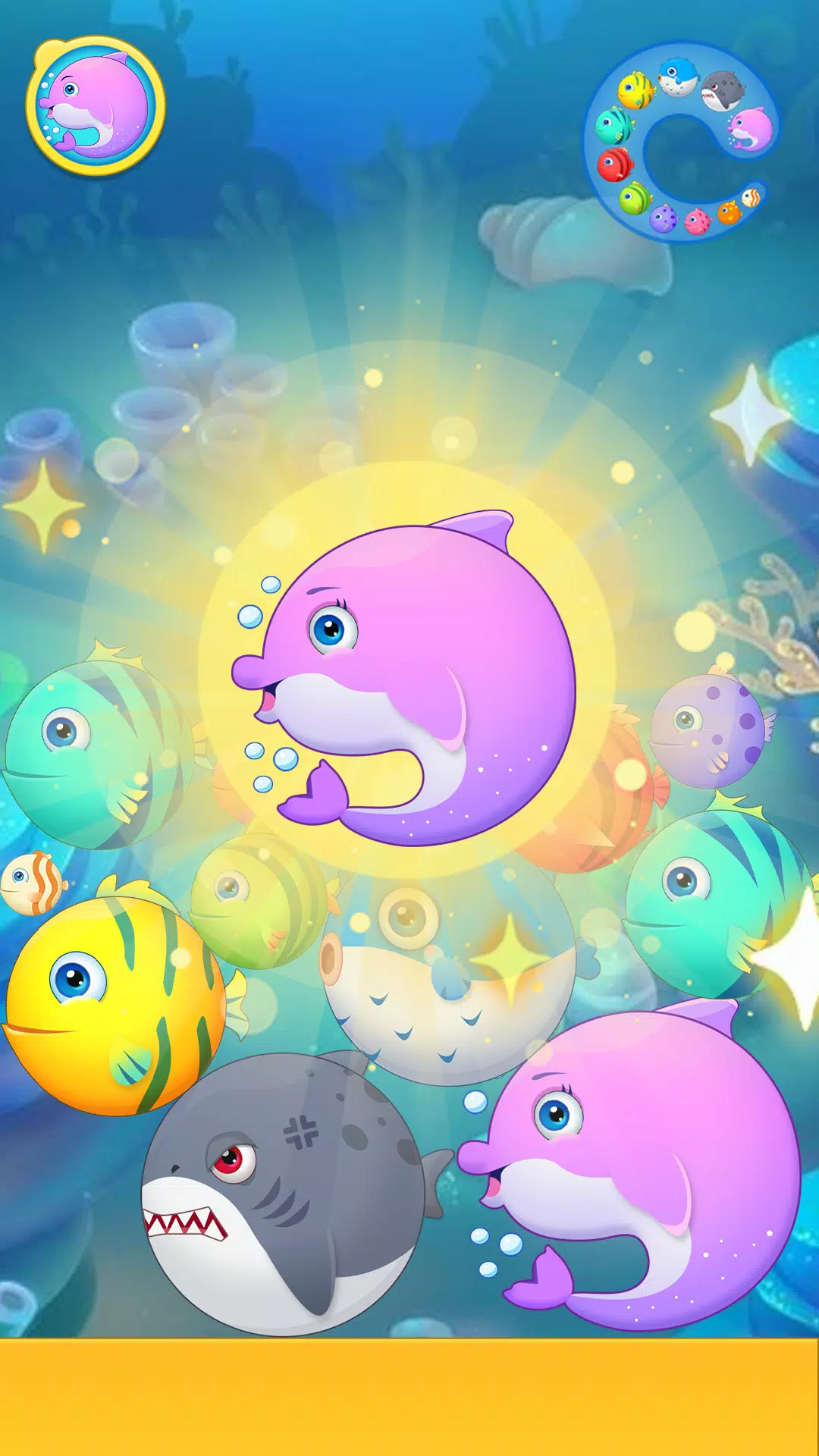 Sea Animals - Merge Game屏幕截圖3