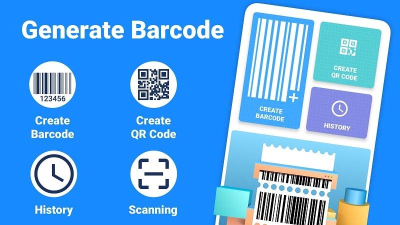 Barcode Generator & Scanner экрана 1