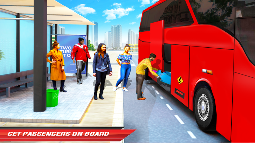 City Coach Bus Driving Sim 3D zrzut ekranu 4