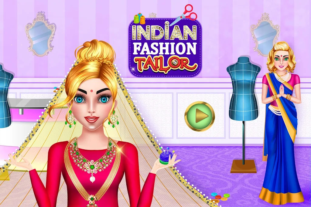 Indian Fashion Tailor: Little Screenshot 1