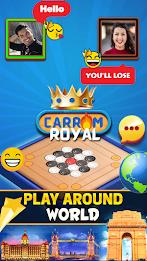 Carrom Royal : Disc Pool Game 스크린샷 1