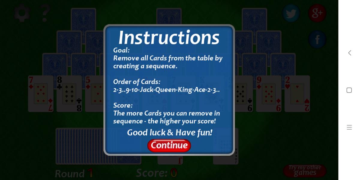 Vegas Solitaire TriPeaks Screenshot 4