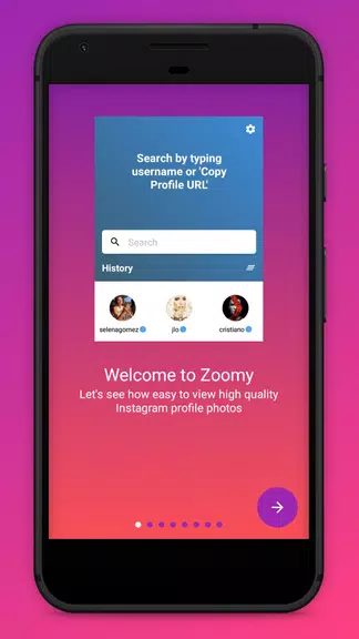 Zoomy for Instagram - Big HD profile photo picture Screenshot 1