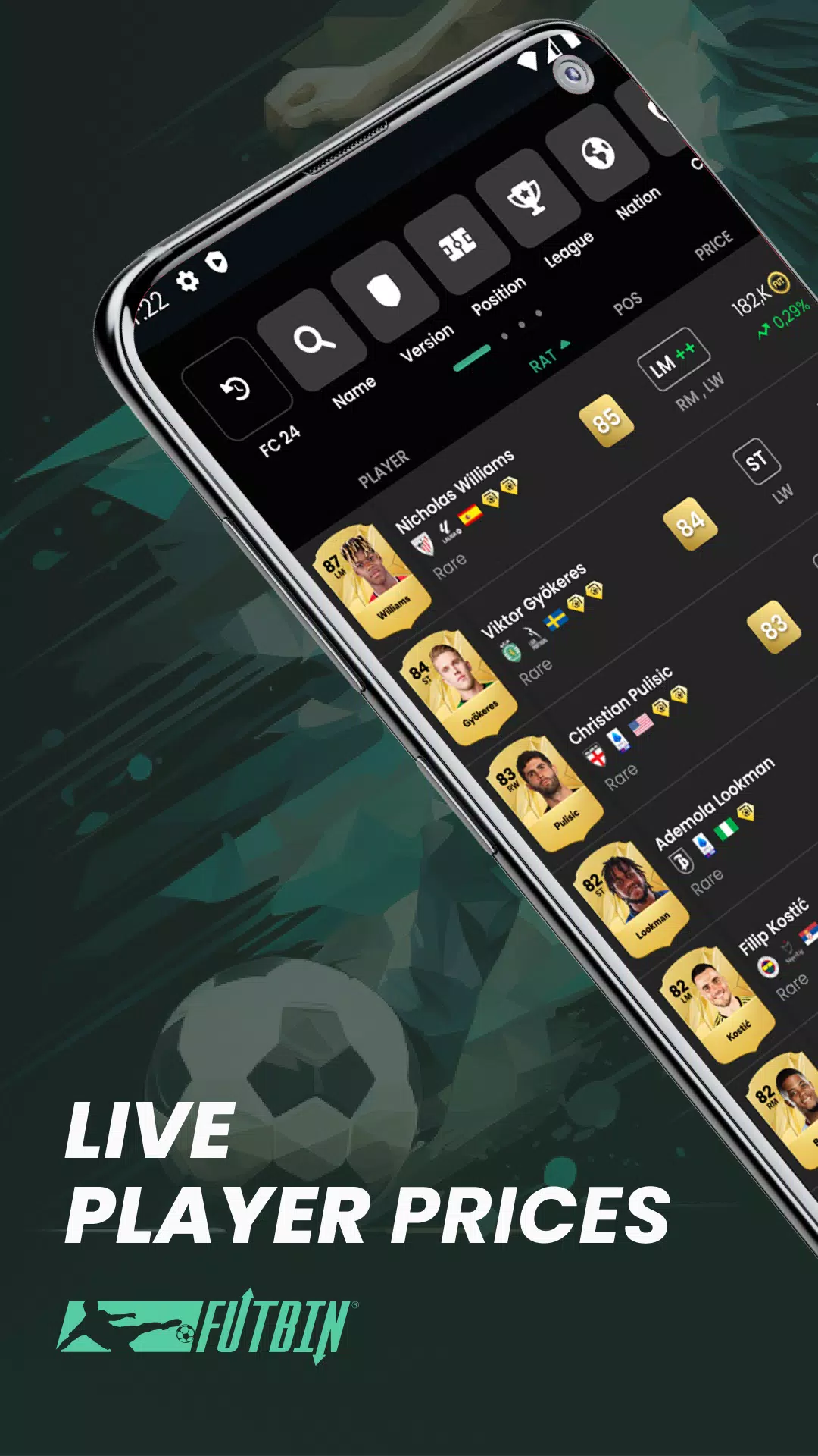 FUTBIN 24 Database & Draft 스크린 샷 1