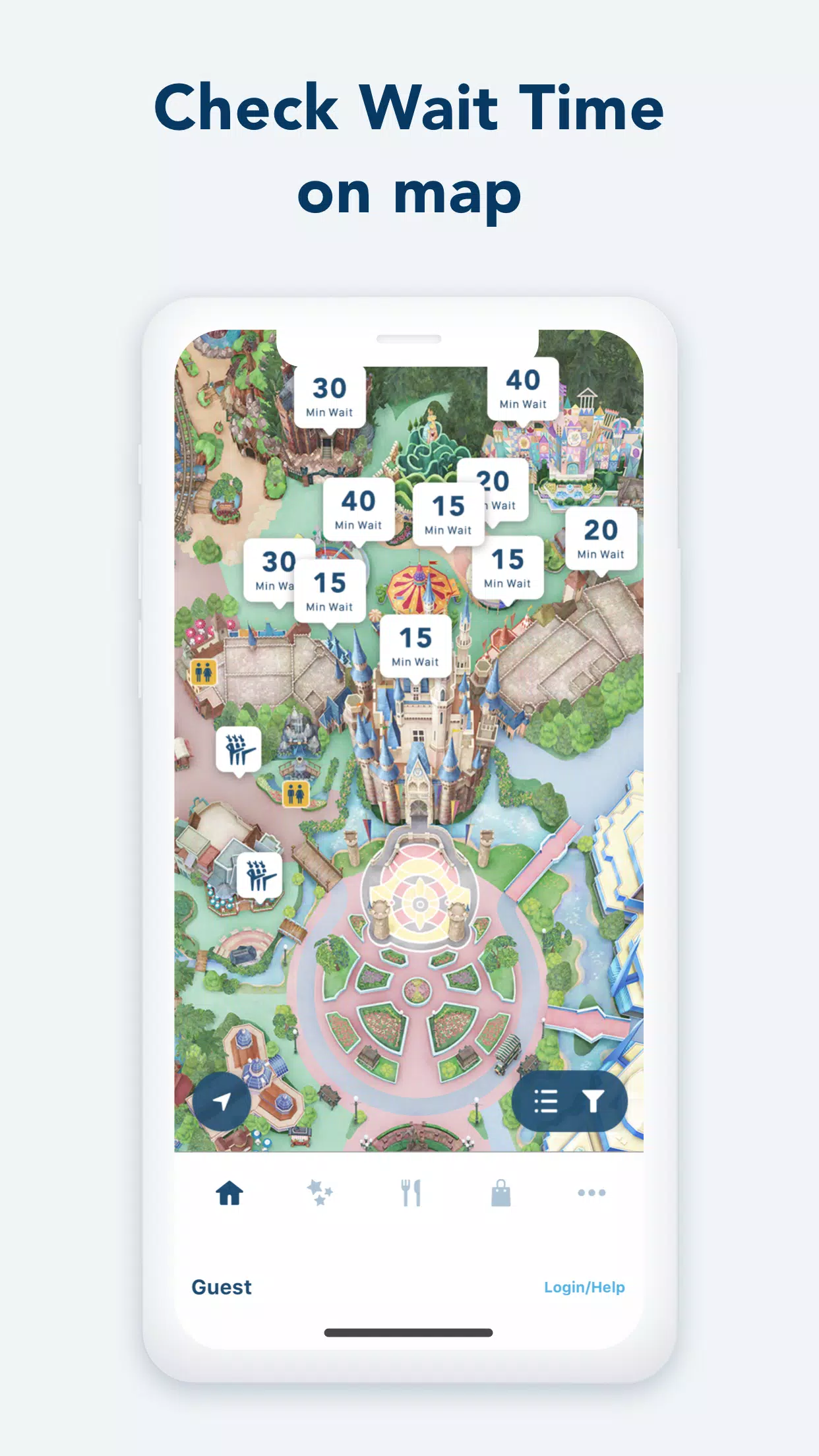 ภาพหน้าจอ Tokyo Disney Resort App 1