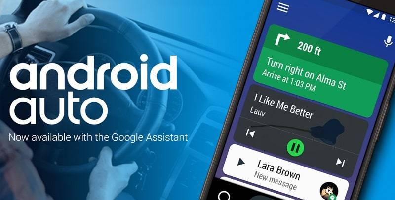 Android Auto – Google Maps, Media & Messaging屏幕截圖1