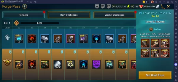 Raid Shadow Legends Staffel 26 Forge Pass: Quests, Belohnungen, Tipps