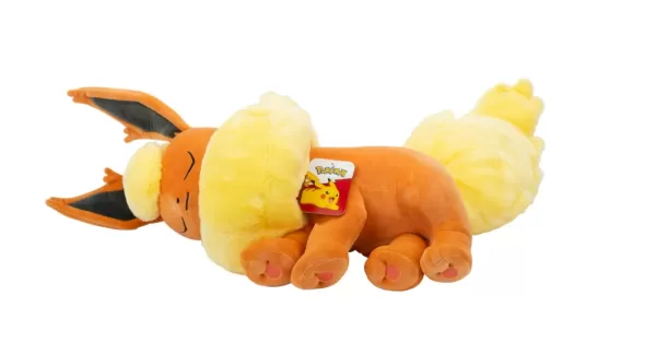 Adorable Pokémon Flareon Sleeping Plush Returns to Walmart for $30