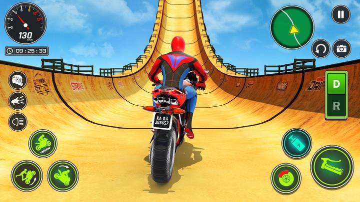 Superhero Bike Stunt Games GT captura de pantalla 2