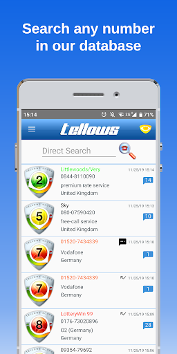 tellows - Caller ID & Bloqueo captura de pantalla 2