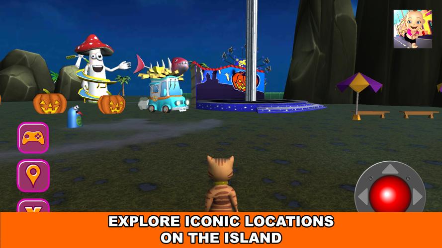 Halloween Cat Theme Park 3Dスクリーンショット2