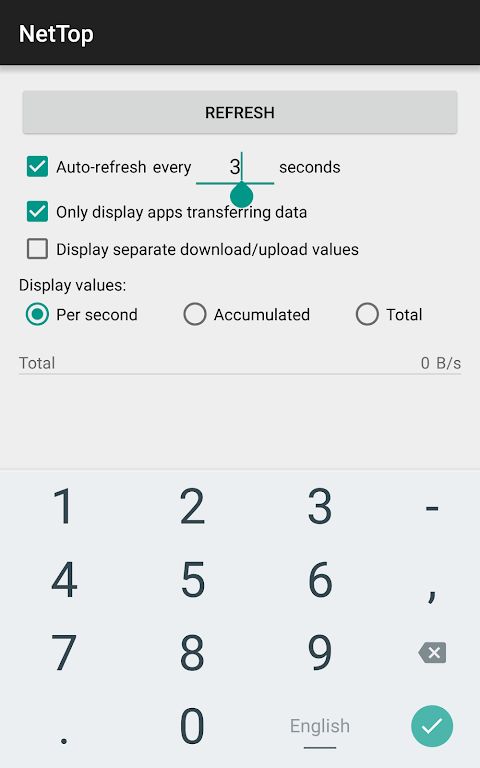 NetTop: RealTime Network Meter 스크린 샷 3